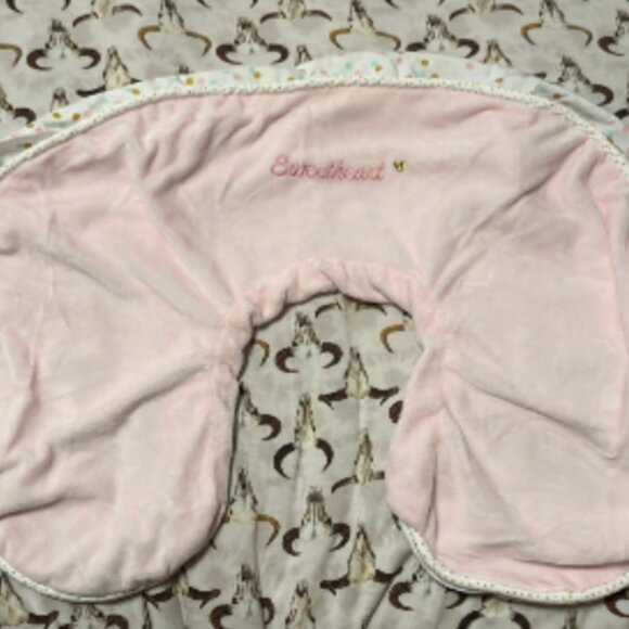 Pink Minky Sweetheart Nursing Boppy Pillow COVER – Cover ONLY - Picture 1 of 2